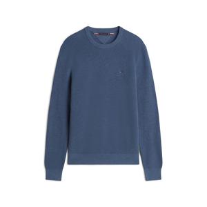 Tommy Hilfiger Flag Embroidery Textured Crew Neck Jumper